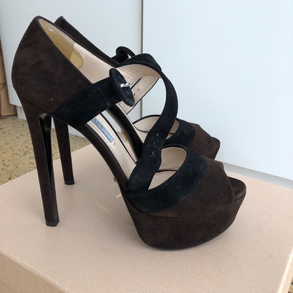Prada platform heels